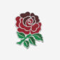 England National Rugby Union Team rose logo embroidered iron-on patch for fan apparel.