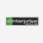 Enterprise Rent-A-Car logo embroidered iron-on patch for uniforms and travel gear.