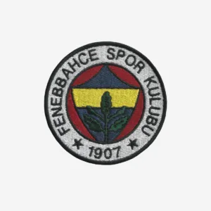 Fenerbahçe Spor Kulübü logo embroidered iron-on patch in red, yellow, blue, and green
