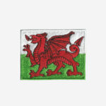 Flag of Wales Embroidered Iron On Patch