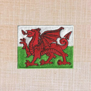 Flag of Wales Embroidered Iron On Patch