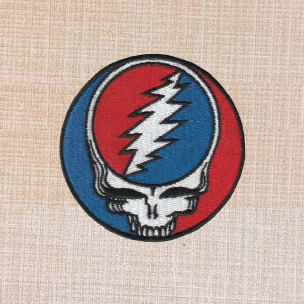 Grateful Dead Logo Embroidered Iron On Patch