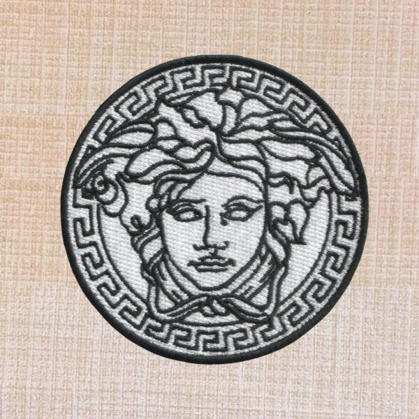 Gucci Versace Medusa Logo Embroidered Iron On Patch