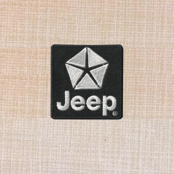 Jeep Logo Embroidered Iron On Patch