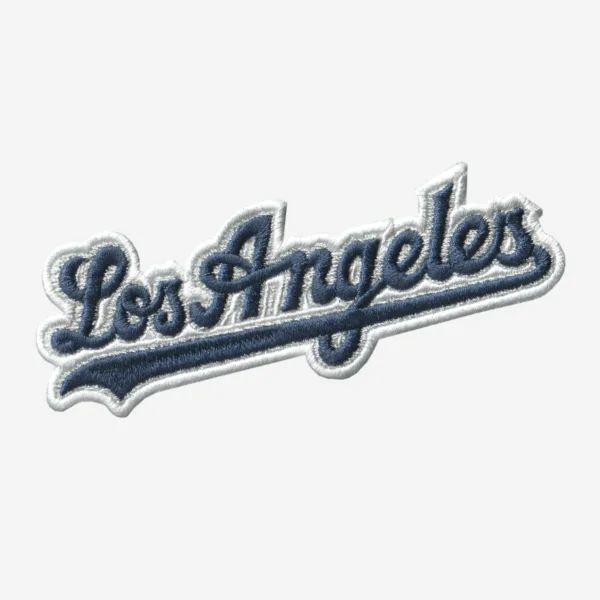 Los Angeles Dodgers Logo Embroidered Iron On Patch Los Angeles Dodgers embroidered iron-on patch for MLB fan apparel and accessories.