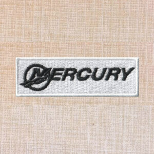 Mercury Boat Logo Embroidered Iron On Patch - Image 2