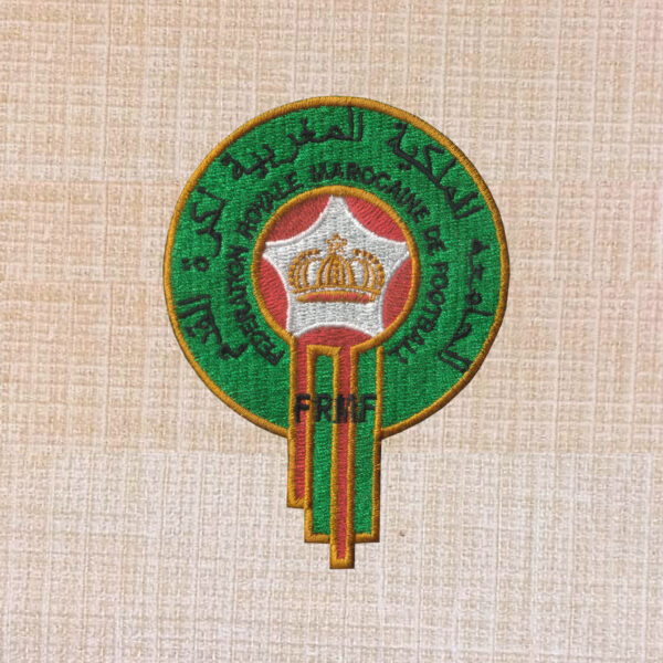 Morocco National Football Team Logo Embroidered Iron On Patch