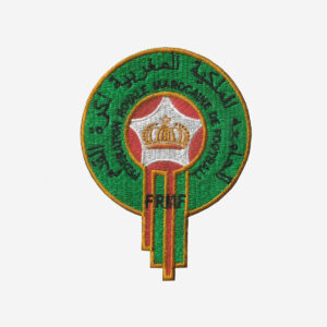 Morocco National Football Team Logo Embroidered Iron On Patch – Iron-on football fan patch