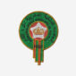 Morocco National Football Team Logo Embroidered Iron On Patch – Iron-on football fan patch