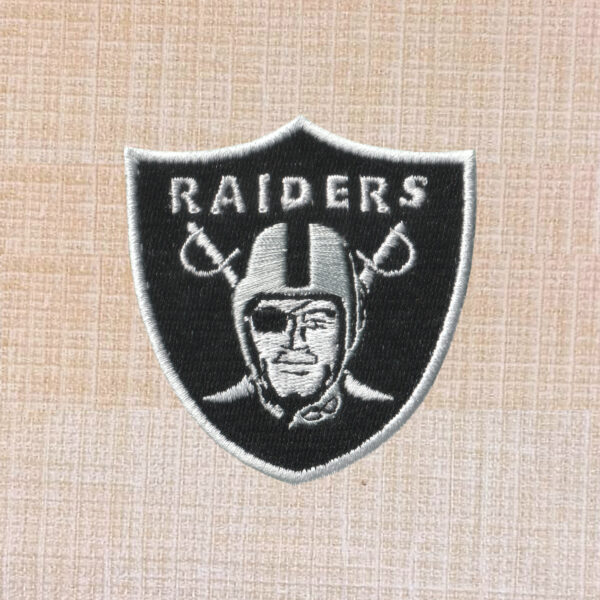 Oakland Raiders Logo Embroidered Iron On Patch