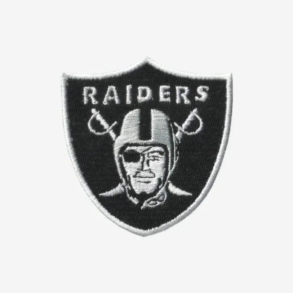 Oakland Raiders Logo Embroidered Iron On Patch Oakland Raiders logo embroidered iron-on patch for customizing NFL fan apparel and accessories.