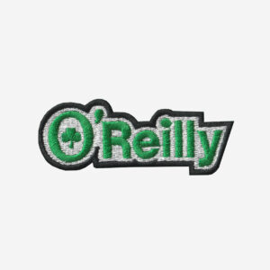 O'Reilly Auto Parts logo embroidered iron-on patch for mechanic uniforms and workwear