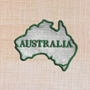 Australia Map Embroidered Iron On Patch