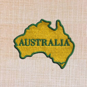 Australia Map Embroidered Iron On Patch - Image 3