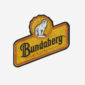 Bundaberg Rum logo digital embroidery design for customizing jackets, hats, and gifts.