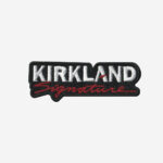 Kirkland Signature logo embroidered iron-on patch