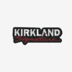 Kirkland Signature logo embroidered iron-on patch