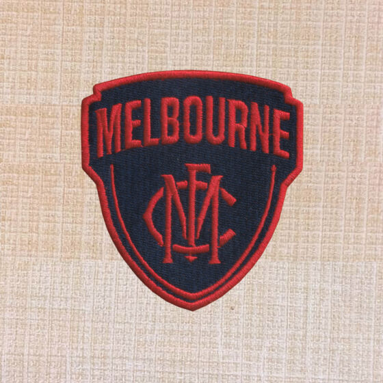 Melbourne Football Club Logo Embroidered Iron On Patch - Patchcrafts.com