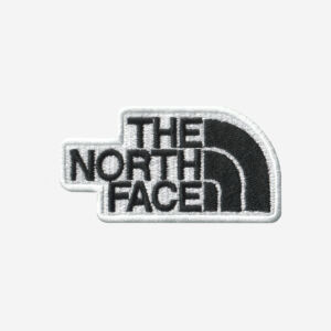 North Face Logo Embroidered Iron-On Patch – Outdoor Gear Badge for Jackets, Hats, and Backpacks