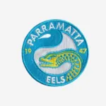 Parramatta Eels Logo Embroidered Iron-On Patch – NRL Team Badge for Jackets, Hats, and Bags