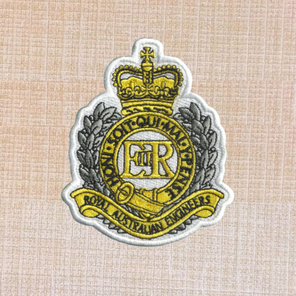 Royal Australian Engineers Logo Embroidered Iron On Patch