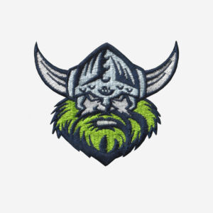 Canberra Raiders Logo Embroidered Iron-On Patch – NRL Team Badge for Jerseys, Jackets, Hats, and Supporter Gear