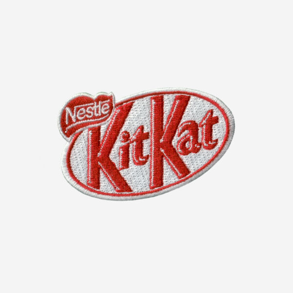 Kit Kat Logo Embroidered Iron On Patch Kit Kat Logo Embroidered Iron On Patch