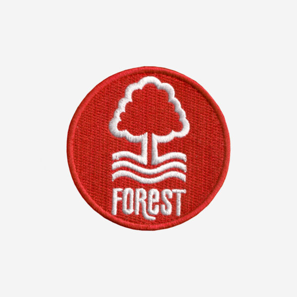 Nottingham Forest Football Club Logo Embroidered Iron-On Patch – Official Badge for Jerseys, Jackets, Hats, and Fan Apparel