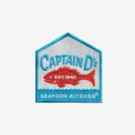 Captain D’s Logo Embroidered Iron On Patch