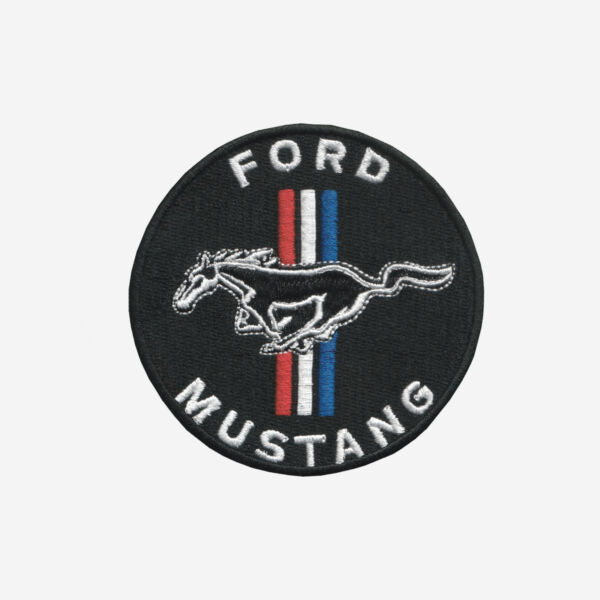 Ford Mustang Logo Embroidered Iron On Patch