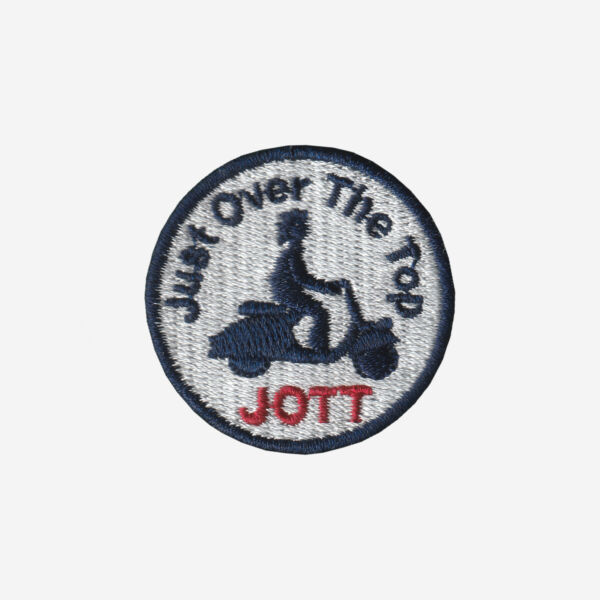 JOTT Just Over The Top Logo Embroidered Iron On Patch – 2PC