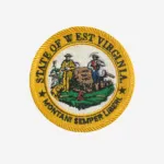 Seal of West Virginia Embroidered Iron On Patch