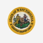 Seal of West Virginia Embroidered Iron On Patch