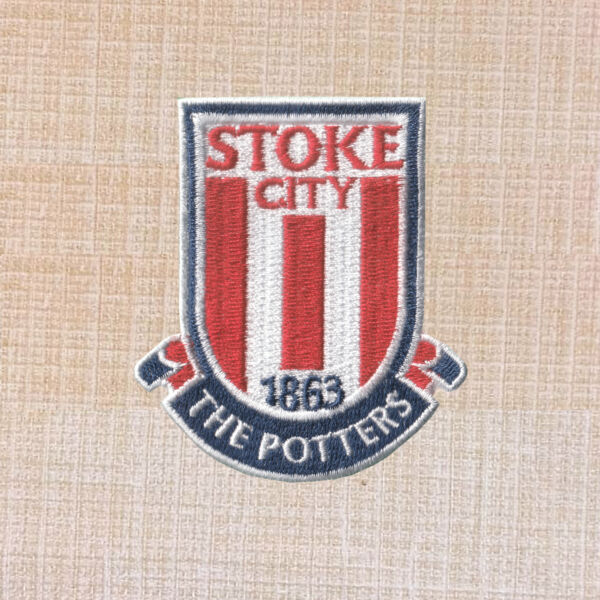 Stoke City FC Logo Embroidered Iron On Patch