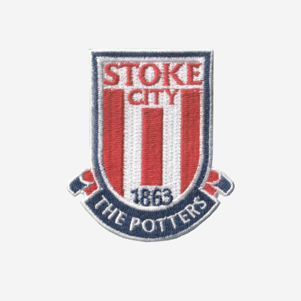 Stoke City FC Logo Embroidered Iron On Patch