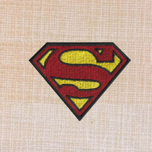 Superman Logo Embroidered Iron On Patch
