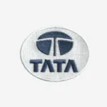TATA Logo Embroidered Iron On Patch