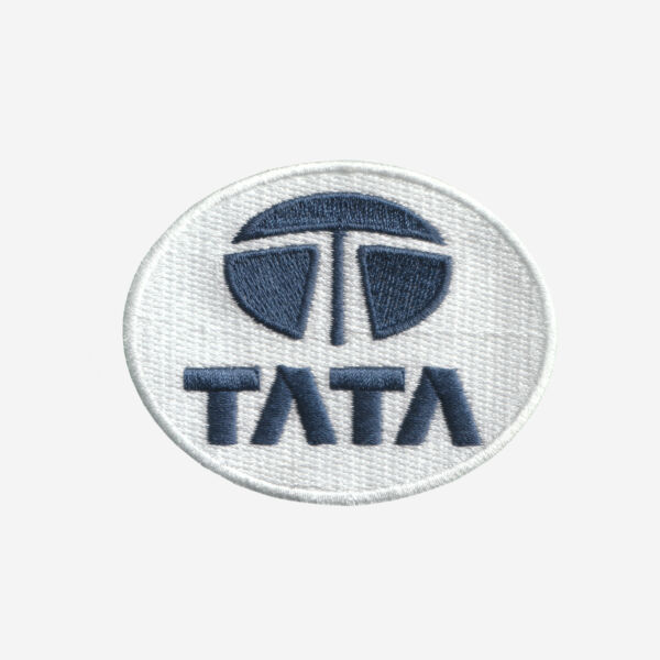 TATA Logo Embroidered Iron On Patch TATA Logo Embroidered Iron On Patch