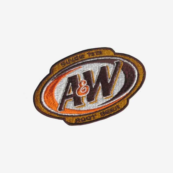 A&W Root Beer Logo Embroidered Iron On Patch