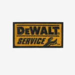 DeWalt Service Logo Embroidered Iron On Patch