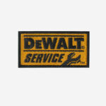 DeWalt Service Logo Embroidered Iron On Patch