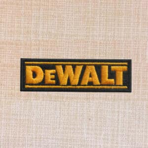 Dewalt Logo Embroidered Iron On Patch