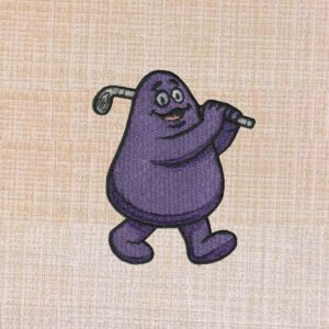 McDonaldland Universe Grimace Embroidered Iron On Patch