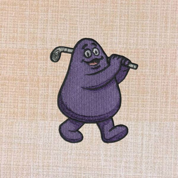 McDonaldland Universe Grimace Embroidered Iron On Patch