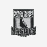 Western Suburbs Magpies Logo Embroidered Iron On Patch