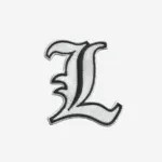 Death Note L Logo Embroidered Iron On Patch