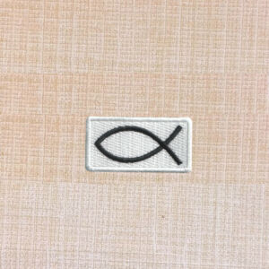 Jesus Christian Fish Symbol Embroidered Iron On Patch - Image 8