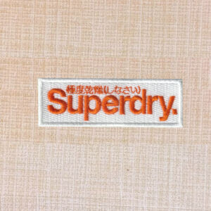 Super Dry Logo Embroidered Iron On Patch