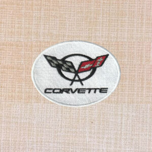 Corvette C6 Logo Embroidered Iron On Patch - Image 2