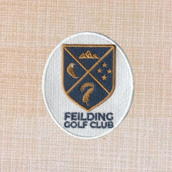 Feilding Golf Club Logo Embroidered Iron On Patch